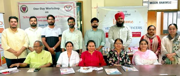 Guru Angad Dev Veterinary & Animal Sciences University, Ludhiana, organised a comprehensive one-day workshop on A Practical Approach to Blood Transfusion in Pets and Livestock